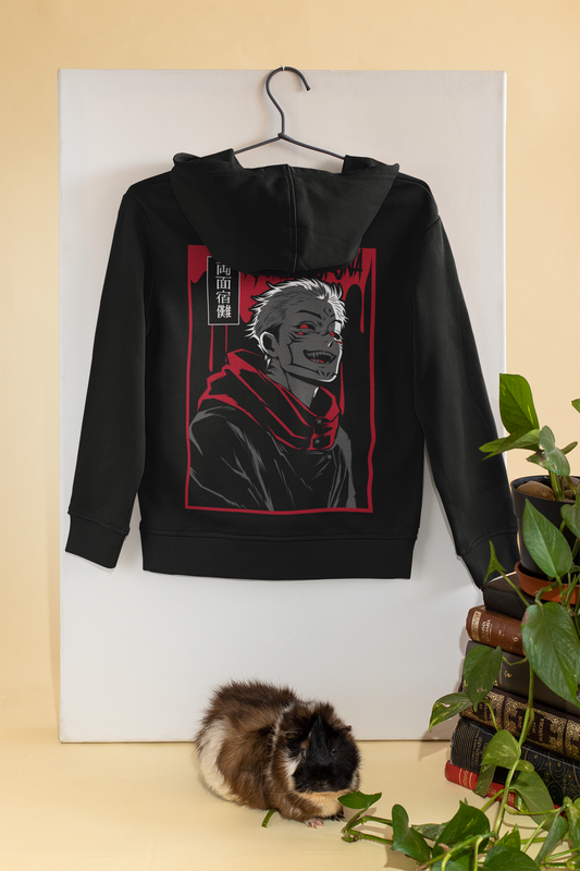 Ryomen Sukuna Menacing Graphic Oversized Hoodie