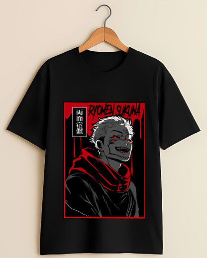 Ryomen Sukuna bold graphic T-shirt